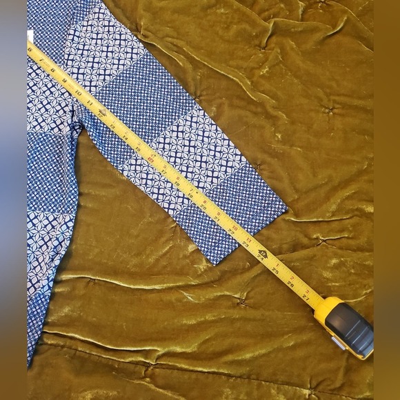 NWT Banana Republic Factory blue patterned dress M - Picture 6 of 14